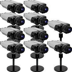 0221-084 Includes 10 AXIS 221 Day&Night Network Camera with lenses other accessories and one Inst...