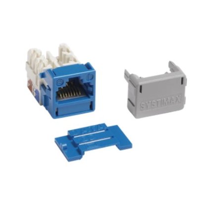 GigaSPEED XL MGS400 Series Category 6 U/UTP Information Outlet, BlueGigaSPEED XL MGS400 Series Ca...