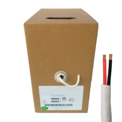 18/2 Gauge 1000ft Security/Alarm/Audio/Control Cable Wire - Stranded 2 Conductor - Non Shielded -...