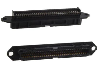 IDC Receptacle, Cable-To-Cable, Discrete Wire, Round Jacketed Cable, 64 Positions, 2 Rows