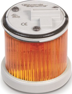 Edwards Signaling 248LEDMA24ADB 200 Class 48 mm Stacklight, 24V AC/DC LED Module Amber with Black...