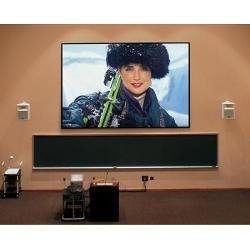 253128 Draper ShadowBox Clarion Fixed Projection Screen 57.5" x 92", Matt White XT1000V