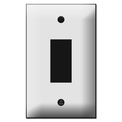 ONE BUTTON COVER PLATE