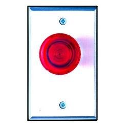 3040R Camden Illuminated Mushroom Pushbutton, Red Spring Return Button, N/C Maintained, R suffix ...