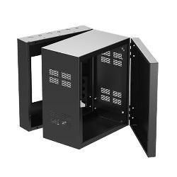 312-12 Atlas Sound 19" Wide Opening Stand-Alone Wall Cabinet with Adjustable Rails 12 RU