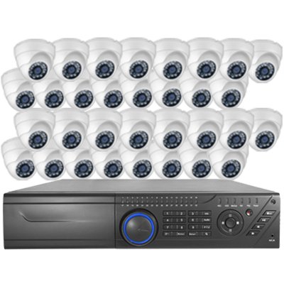 32 HD-TVI 1080P Dome Cameras DVR Kit for Business Professional Grade  