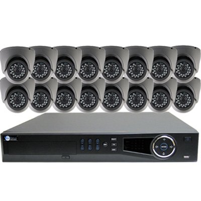 16 HD 1080P Security Dome & HD-CVI DVR Kit for Business Professional Grade