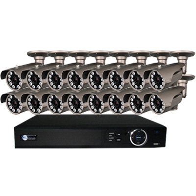 16 960H Bullet Security Camera IR 300ft. Varifocal 2.8-12mm DVR Kit for Business Commercial Grade...