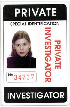 PRIVATE INVESTIGATOR IDENTIFICATION CARD