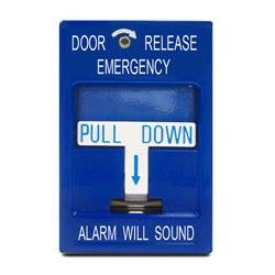 492 SDC Emergency Door Pull Station Release With Siren 3V-28VDC, 18mA