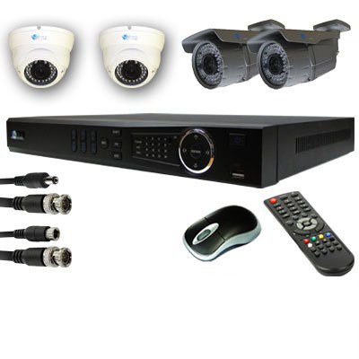 4 Dome & Bullet 960H DVR Kit for Business Commercial Grade