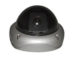 6115 Small Outdoor Color Dome Camera, vandal proof, 1/3" Sony color CCD, 470 lines of resolution