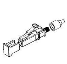 LC Connectors and Adapters; Connector Multimode Fiber Type: OM3 50 Micron, OM4 50 Micron Not Epoxyless Not Pre-Polishedptic Connector Type: LIGHTCRIMP PLUS Simplex Fiber Type: OM3 50 Micron Epoxyless 