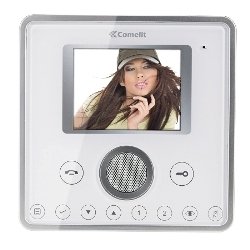 6201W Planux Video Monitor, White, Ipower System