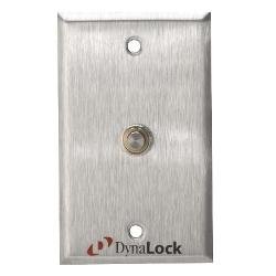6275 Dynalock Pushbutton 3/8'' Diameter Stainless Steel Time Delay Button