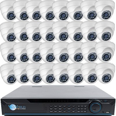 32 HD-CVI 720P Dome Cameras DVR Kit for Business Professional Grade