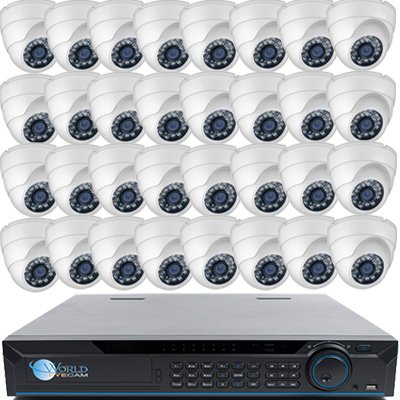 32 HD-CVI 720P Dome Cameras DVR Kit for Business Professional Grade
