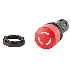 30mm red twist release emergency stop pushbutton with 2 NC contacts