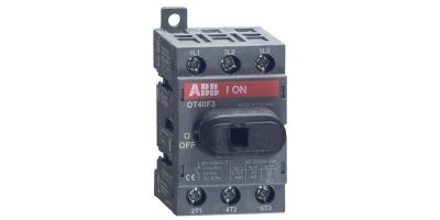 Non-Fused Disconnect Switch, 16 Amp, Base and DIN Rail Mounted. 3-Pole AC. UL 98. For use with 6 mm Shafts and Handles.