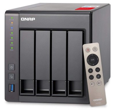 QNAP TS-451+ 4 Bay Surveillance Cloud NAS, Intel 2.0GHz Quad-Core CPU with Media Transcoding