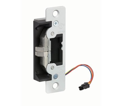 Door Electric Strike, Fail Safe/Fail Secure, Monitored, 12/24 Volt AC/DC, Clear Anodized, With 4-...