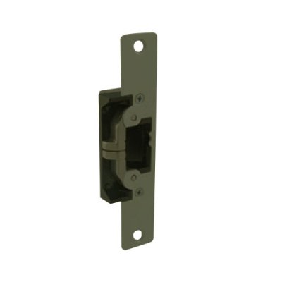 Door Electric Strike, Fail Safe/Fail Secure, Round Corner, 12/24 Volt AC/DC, Dark Bronze Anodized...