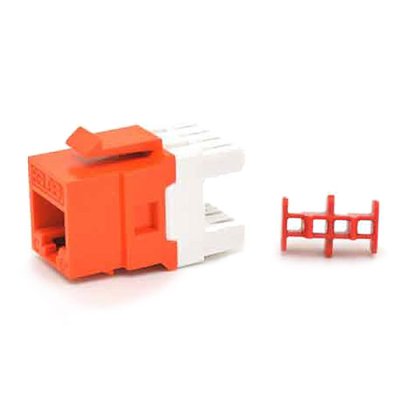 Belden AX104189 CAT6+ Modular Jack, RJ45, KeyConnect Style, Orange, Single-Pack