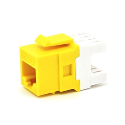 Belden AX104191 CAT6+ Modular Jack, RJ45, KeyConnect Style, Yellow, Single-Pack