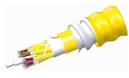 Plenum Distribution Cable, Interlocking Aluminum Armored with Plenum Jacket, 12 Fiber single-unit...