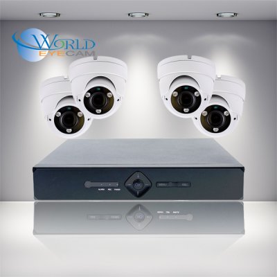 UVR104-N 4 Channel 1080P Universal W/4 4-in-1 IR White Dome 2MP 2.8-12mm Manual Zoom
