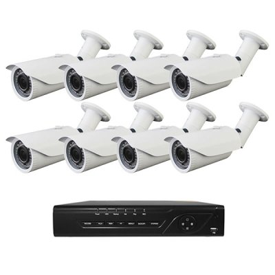 8 HD-TVI 1080P ACT Bullet Cameras DVR Kit for Business Professional Grade & 1 TB Hard Drive inclu...