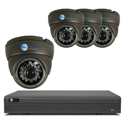 4 Dome IR Camera DVR Kit for Business Professional Grade