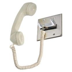 CE-2A-PT Atlas Sound Telephone Intercom Handset / Chrome Hook Switch / Push to Talk Switch