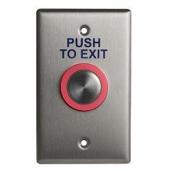 CM-9600/​4 Camden Single Gang Illuminated Piezoelectric Push/Exit Switch, Wheelchair/Push T...