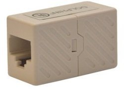 DC-IC5E2-W-10 Cat 5e In-Line Coupler, UTP (White) 10 Pack Qty