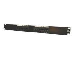 DC-PP5E-12 12-Ports, Cat 5e, 1.75" H x 19" L, Flat Type