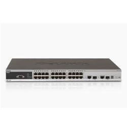 DES-3528 24-Port Fast Ethernet L2 Managed Switch, 4 Gigabit Combo BASE-T/SFP Ports