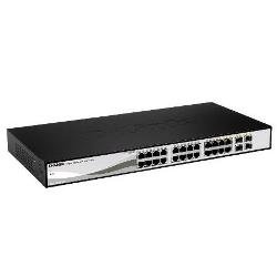 DGS-1210-24 24-port Gigabit Smart Switch, Including 4 Combo SFP Ports