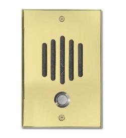 DP-0222 Solid Brass Door Plate Oversize Door Unit For P-0920 With Black Metal