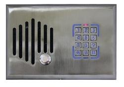 DS3-6302 Satin Nickel intercom with color camera