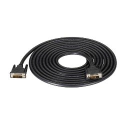 EVNDVI02-0015 Digital Visual Interface (DVI) Cable with Straight Hoods, DVI-D Male—DVI-D Male, 15...