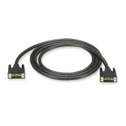 EVNDVI02-0050 Digital Visual Interface (DVI) Cable with Straight Hoods, DVI-D Male—DVI-D Male, 50...