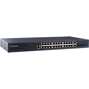 GV-Long Distance,24-port 10/100/1000 Mbps Web Managed Base T(x)PoE+Web Smart PoE Switch 2 SFP uplink port.