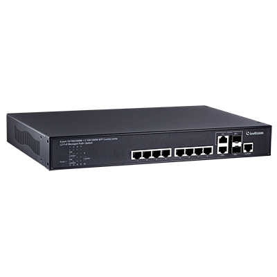 8-Port Gigabit 802.3at Web Management Layer 2+ Fully Managed PoE Switch