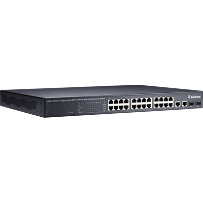 24-Port 802.3at Web Management PoE Switch