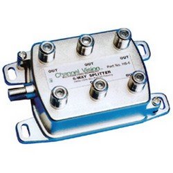 HS-6 6-way splitter/combiner, 1GHz, DC pass all port
