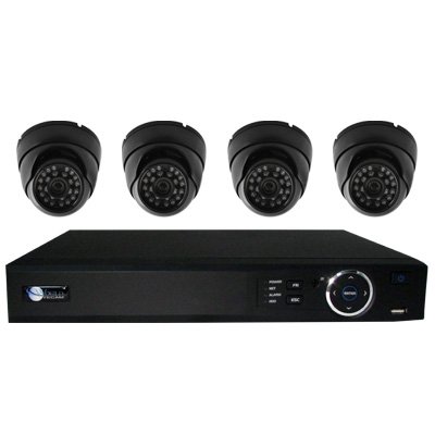 4 HD 720p Security Dome DVR System Kit for Business Professional Grade
