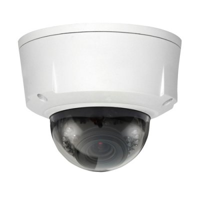 5 Megapixel Vandal Dome Camera, Triple Stream, Motorized 4-9mm Lens, IR Distance 20m, IP66, PoE