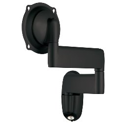 JWD210B Medium Flat Panel Swing Arm Wall Mount, 20" Extension, Black