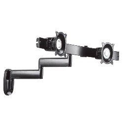 KWD220B Dual Arm Wall Mount, Dual Monitor